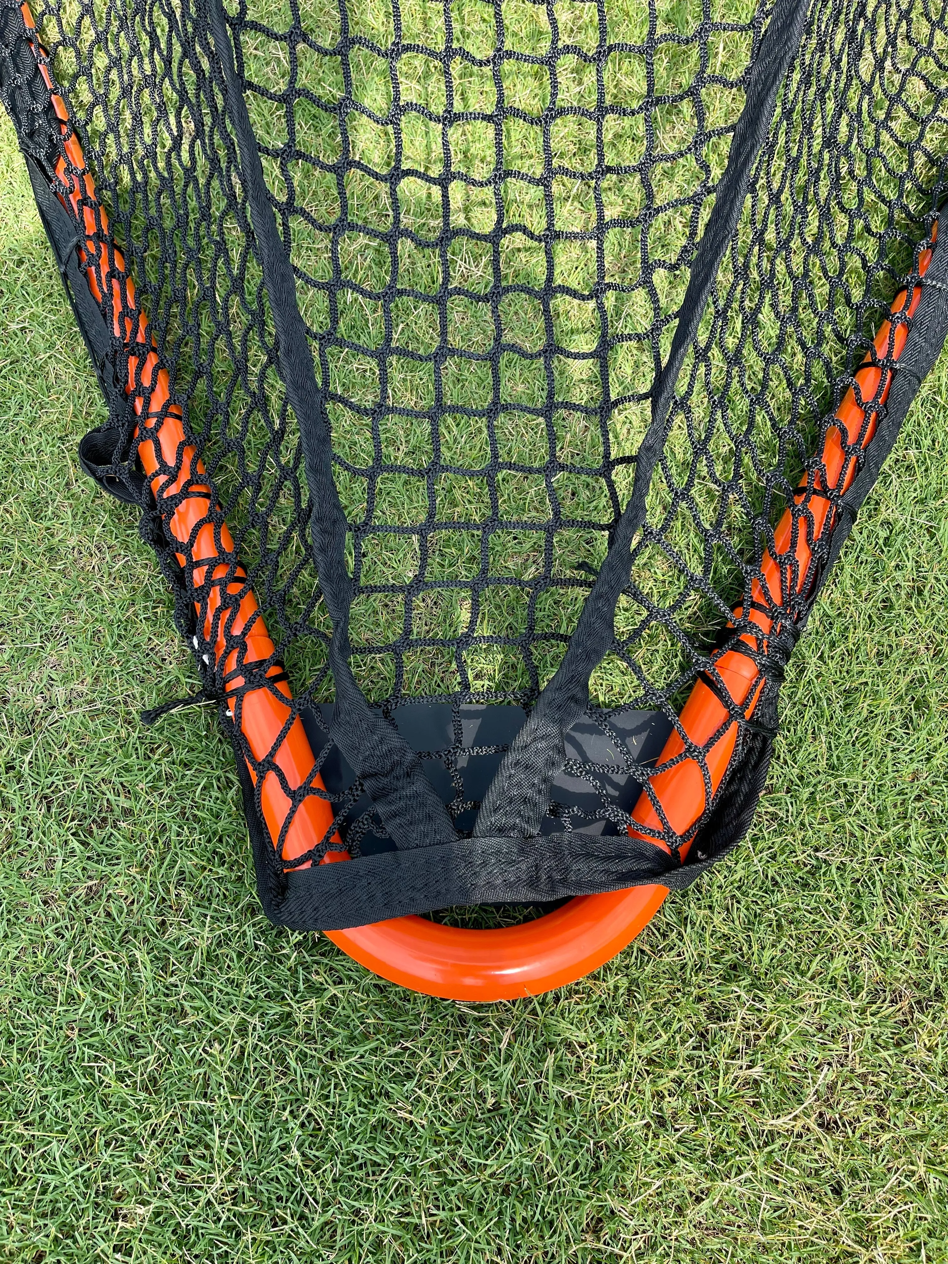 Open Box, Folding Lacrosse Goal - 30 lbs, 6'x6'x7' by Crankshooter INCLUDED with  5mm BLACK Net - FREE Shipping (Copy)