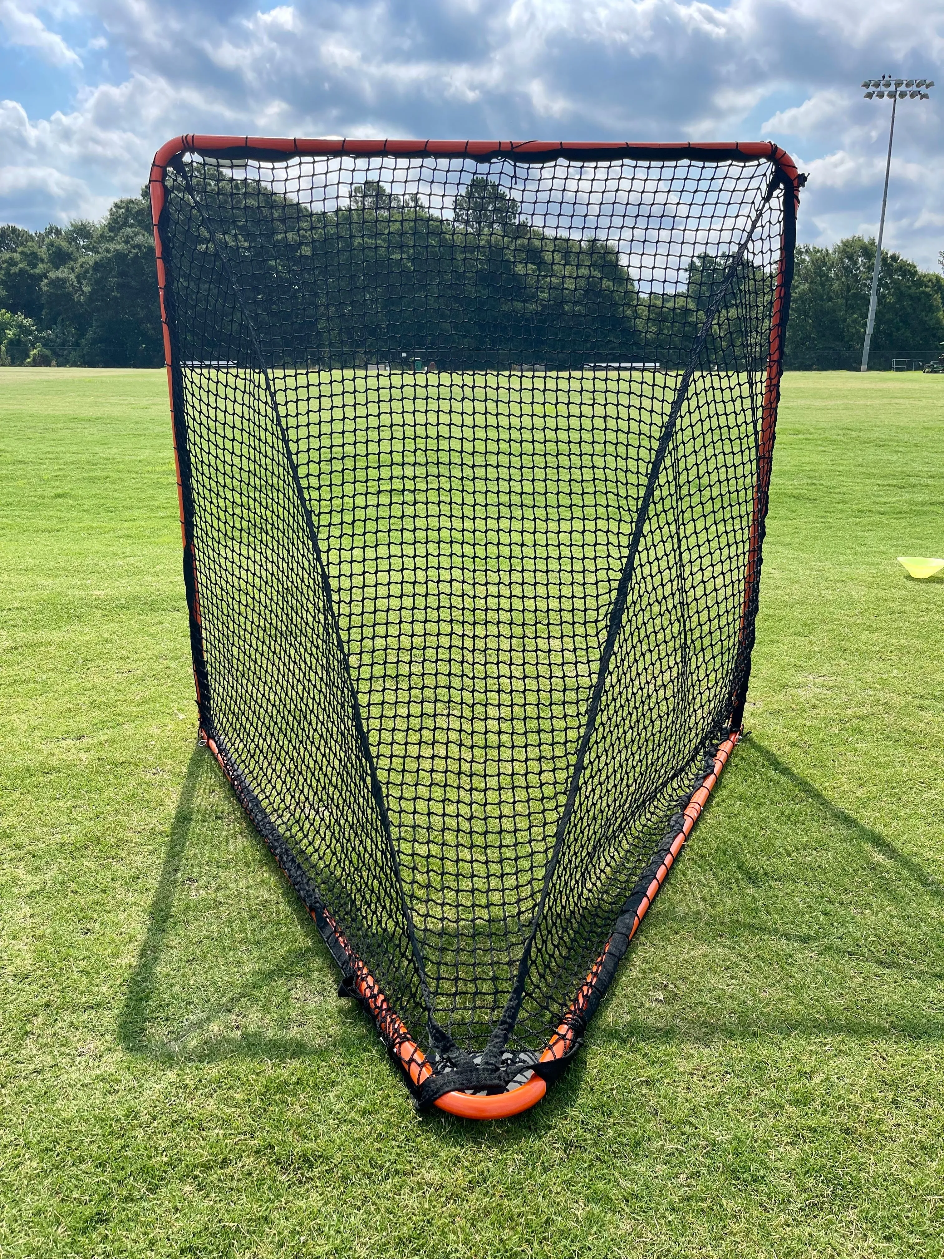 Open Box, Folding Lacrosse Goal - 30 lbs, 6'x6'x7' by Crankshooter INCLUDED with  5mm BLACK Net - FREE Shipping (Copy)