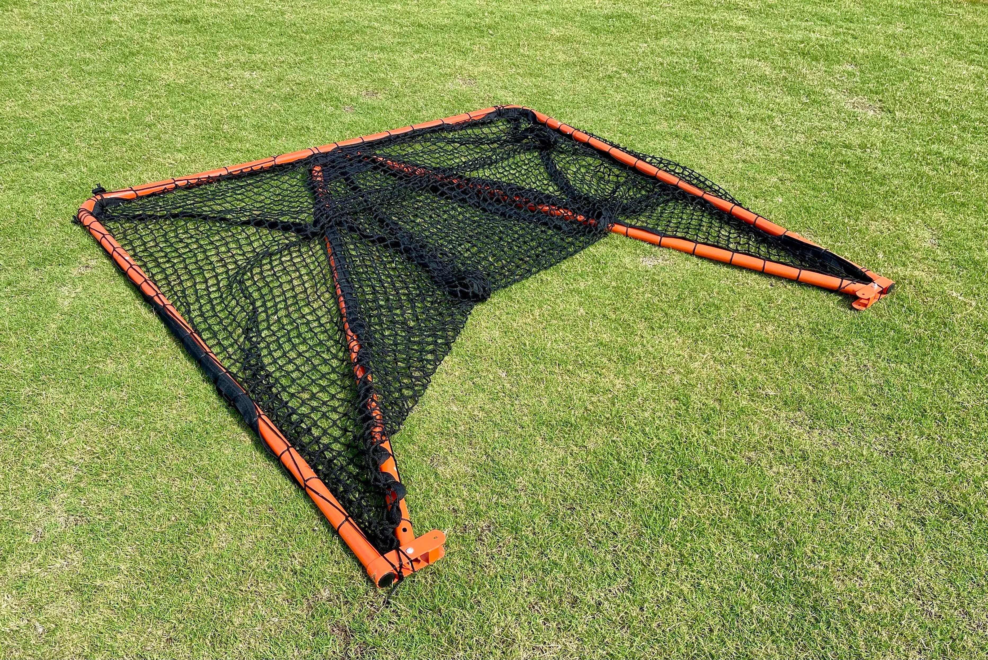 Open Box, Folding Lacrosse Goal - 30 lbs, 6'x6'x7' by Crankshooter INCLUDED with  5mm BLACK Net - FREE Shipping (Copy)