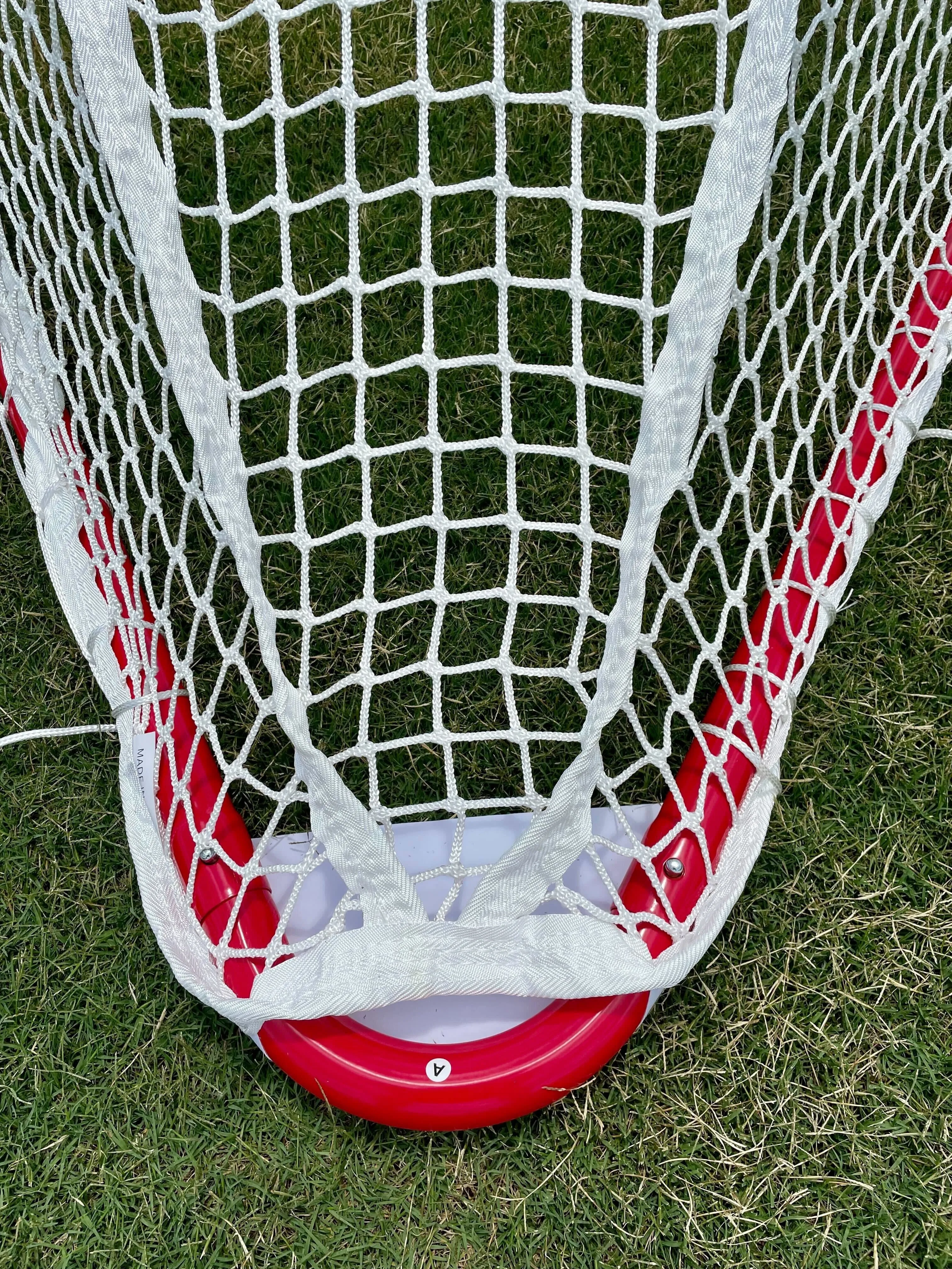 PAIR (2x) of Lacrosse Goals - 4x4x4 BOX Lacrosse Goals 26 lbs each - INCLUDES 2x 5mm White or Black Crankshooter Nets - FREE SHI