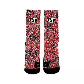 Peters Township Girls Lacrosse Club Graffiti Socks