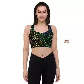 Pride Stars Longline Sports Bra