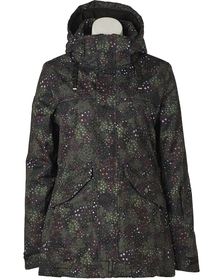 Rojo Aster Jacket Acacia Camo | Snow Jackets Womens | Snow Skiers Warehouse