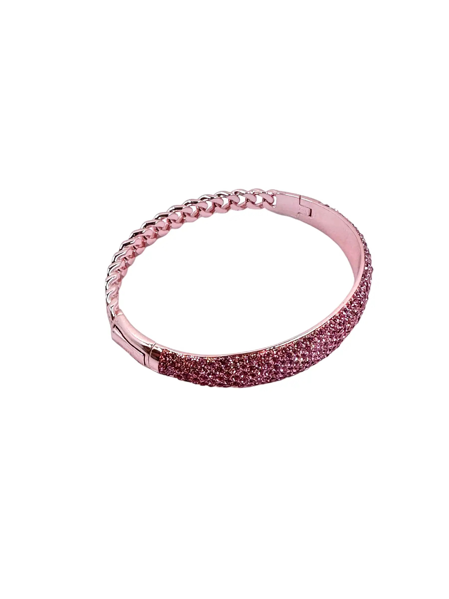 Sarah Pink Pave Chain Bracelet