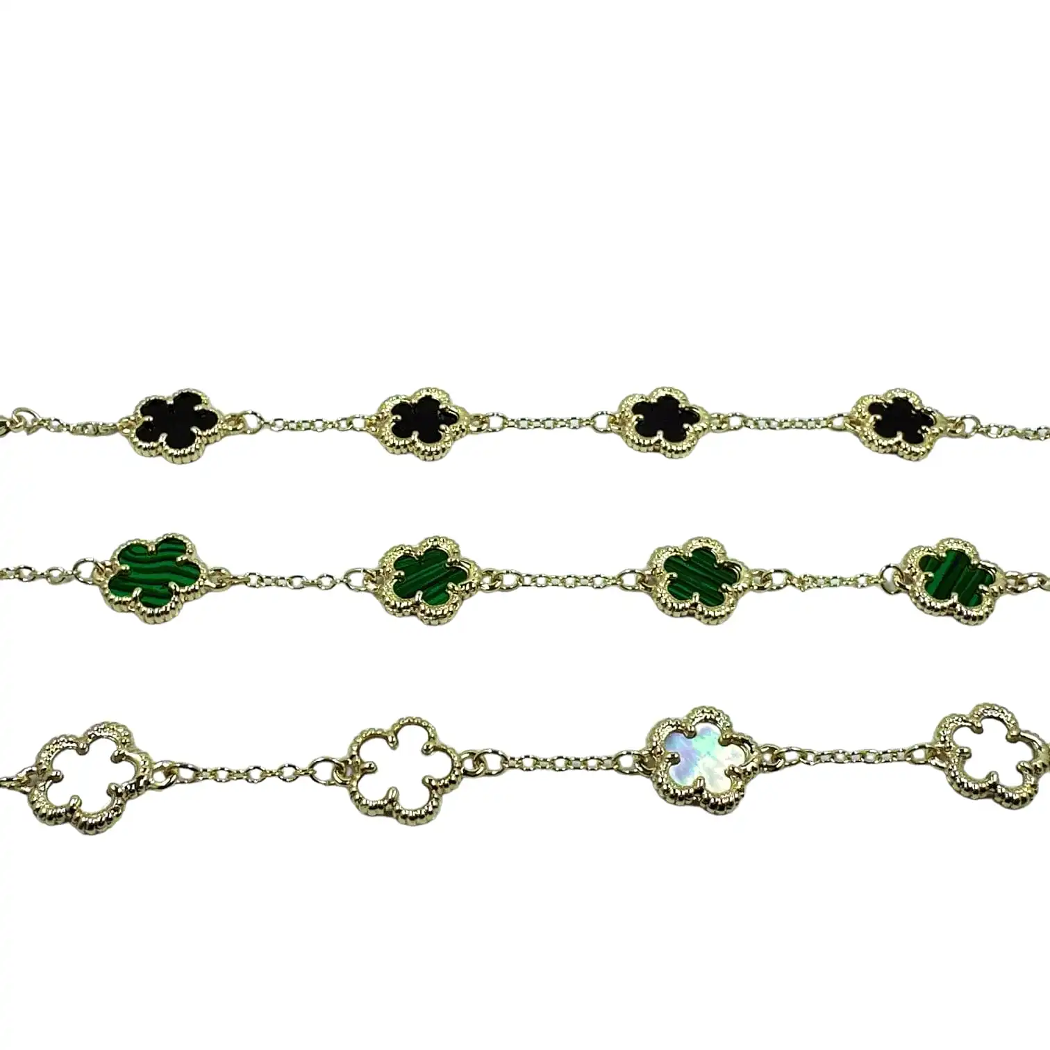 Shayla Flower Clover Bracelet