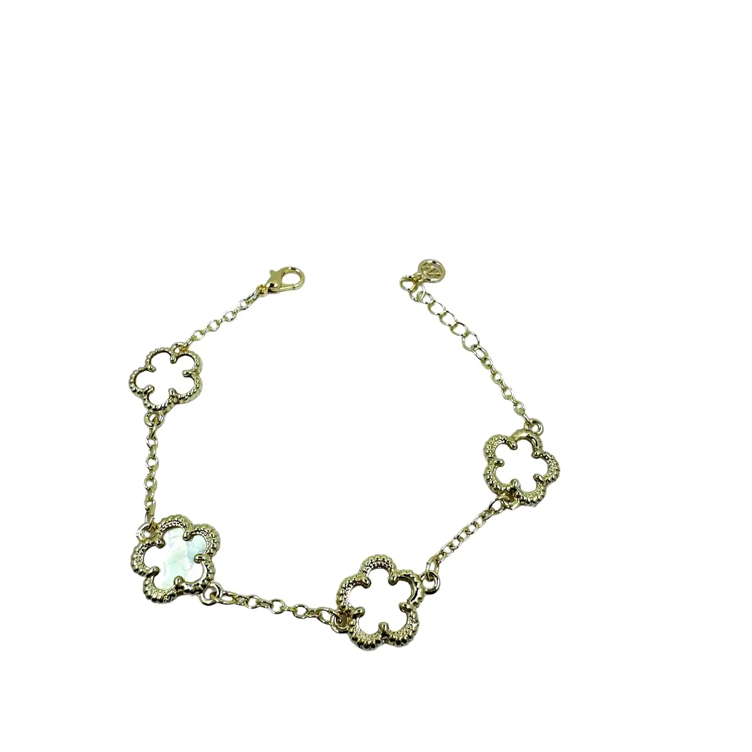 Shayla Flower Clover Bracelet