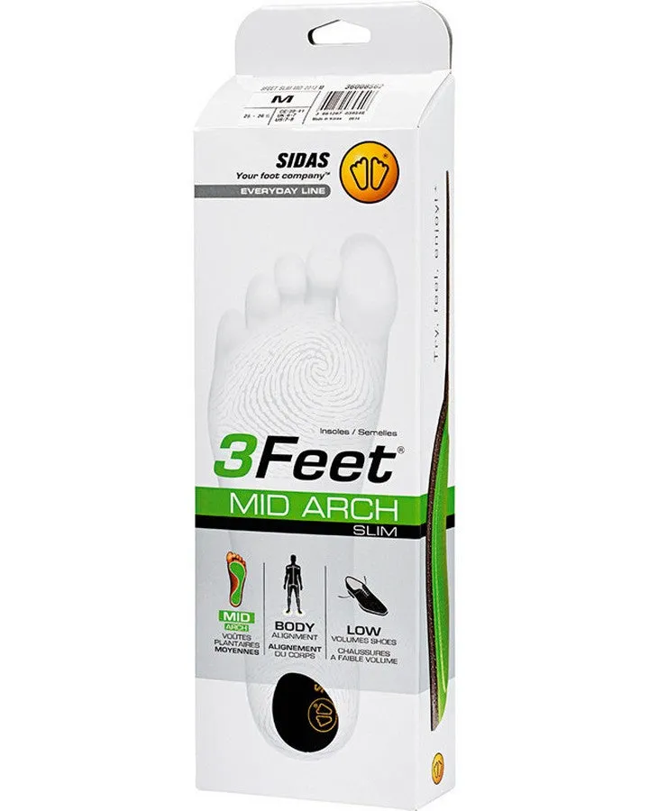 Sidas 3 Feet Slim Mid Footbeds | Insoles | Snow Skiers Warehouse