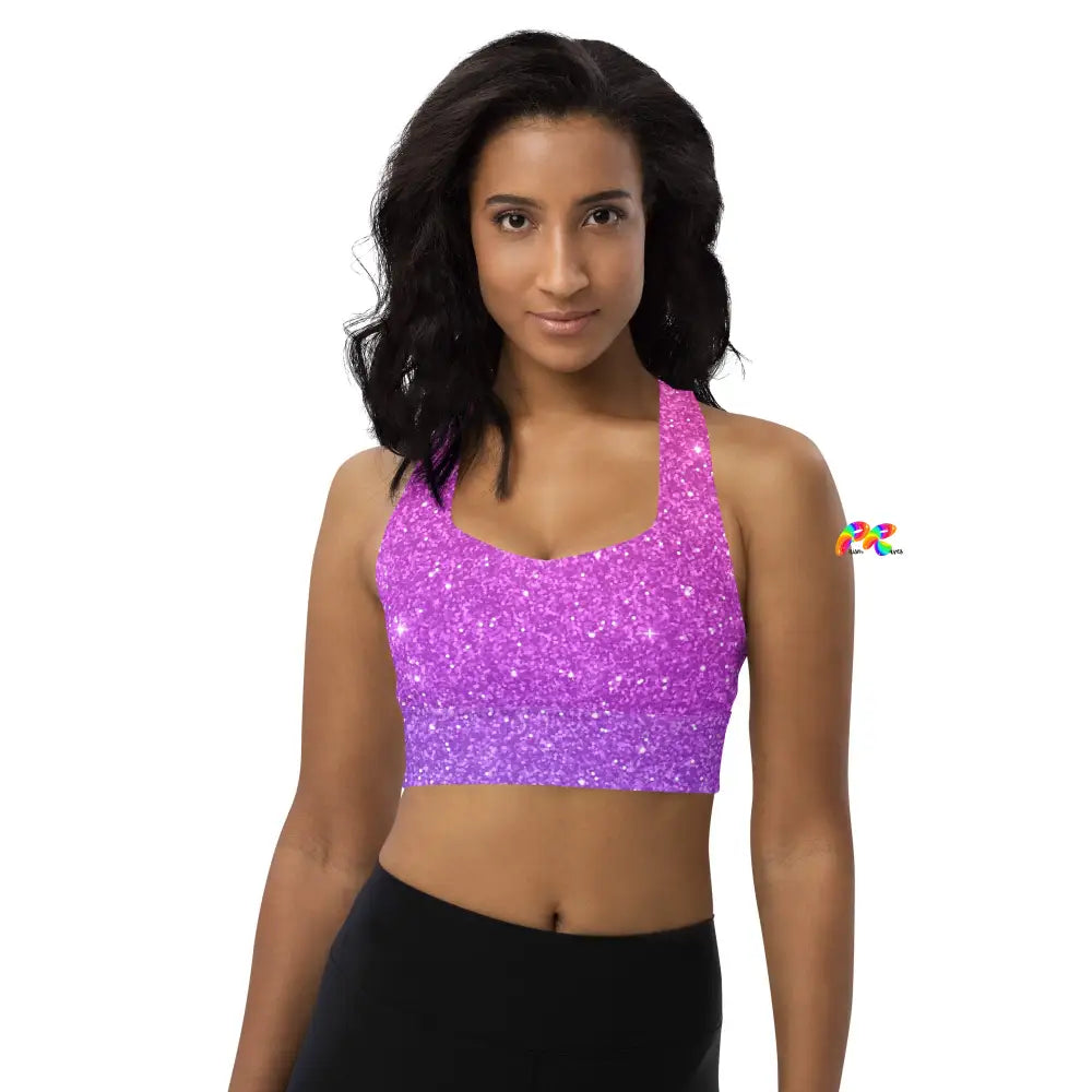 Sparkle Longline Sports Bra