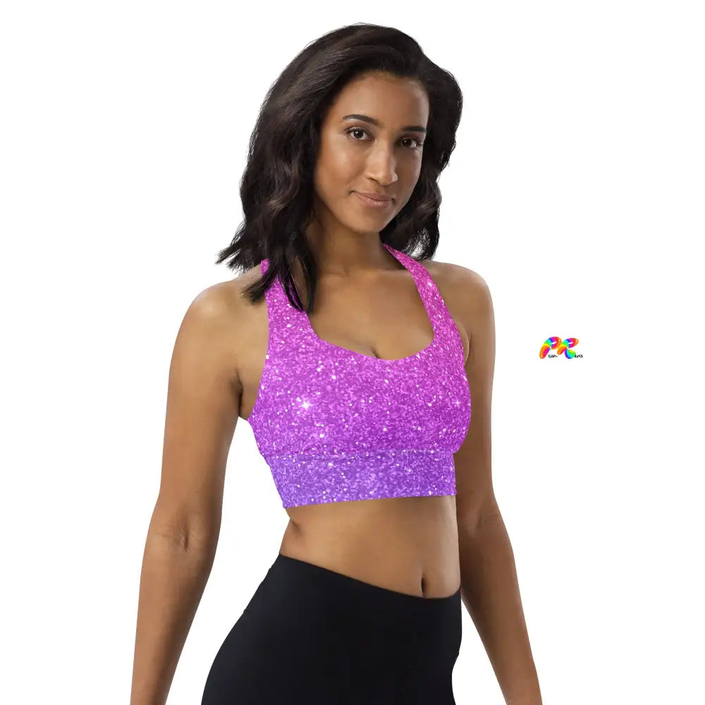 Sparkle Longline Sports Bra