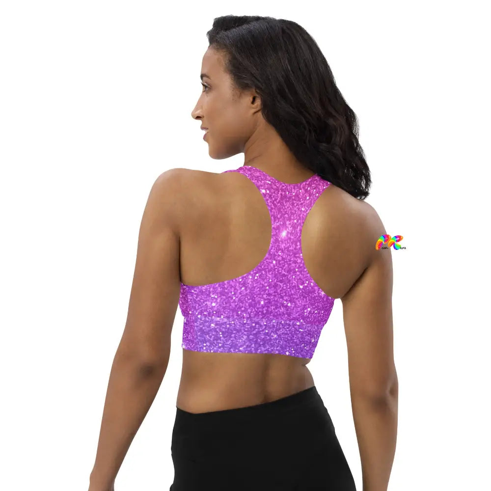 Sparkle Longline Sports Bra