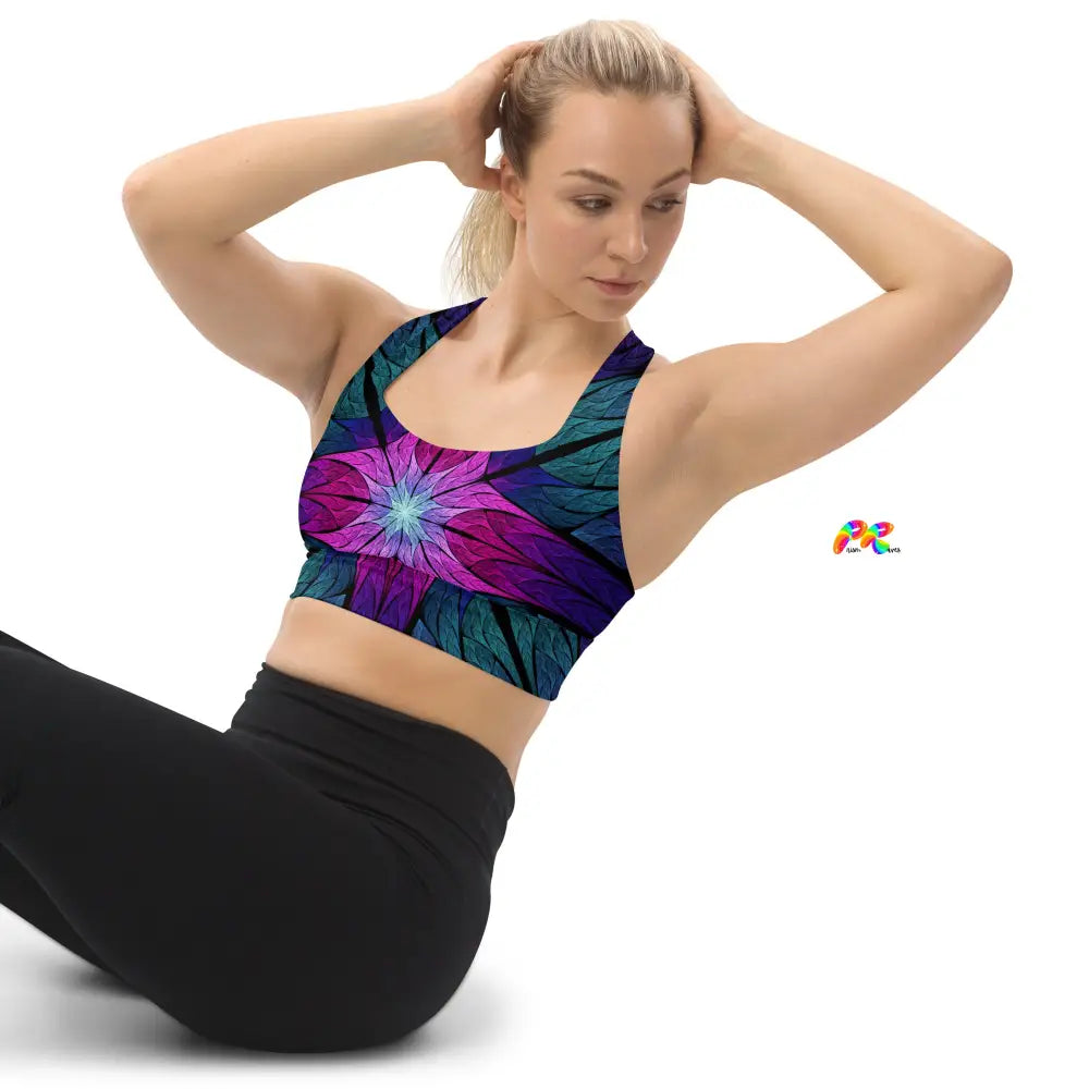 Stained Glass Festival Sports Bra