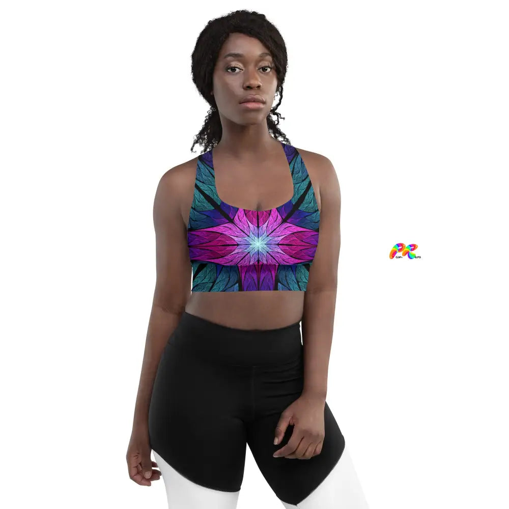 Stained Glass Festival Sports Bra