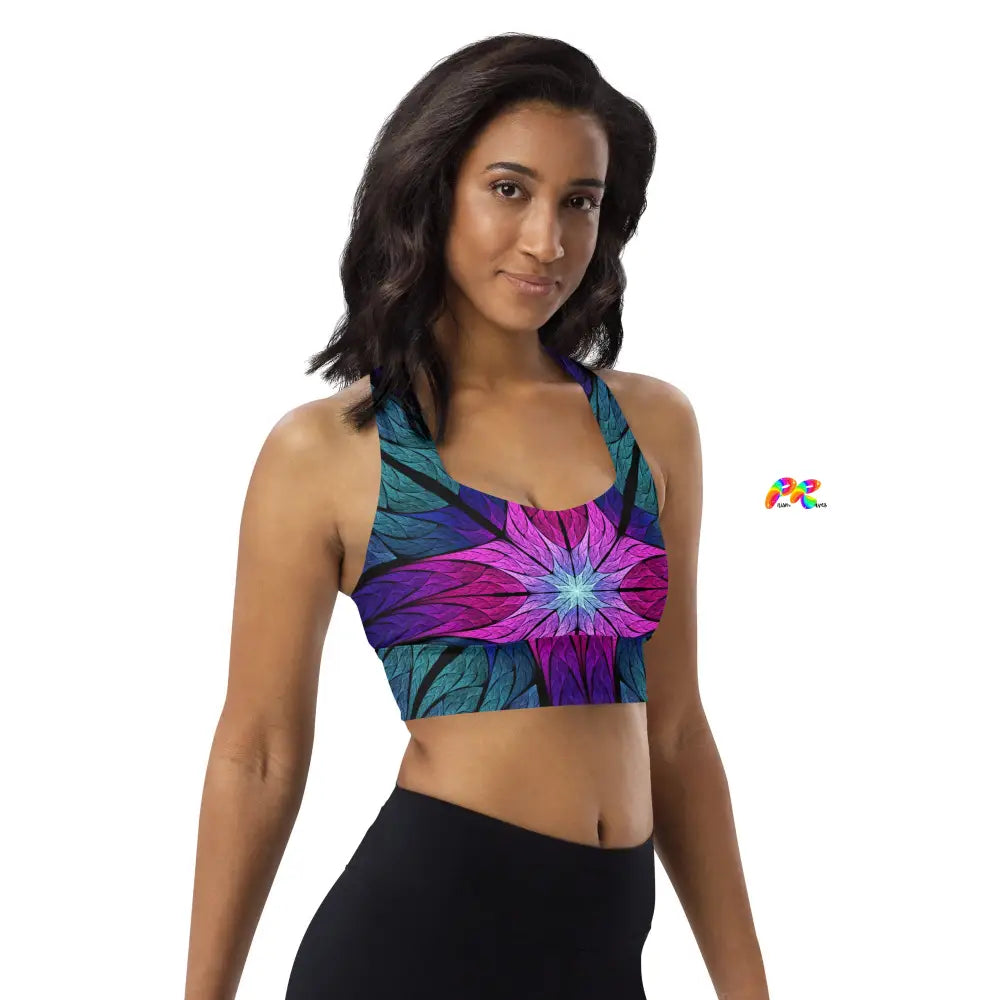 Stained Glass Festival Sports Bra