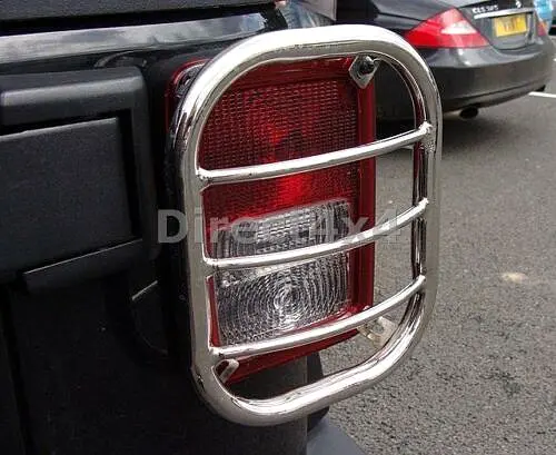 Stainless Steel Tail Light Guards for Jeep Wrangler JK Unlimited 2007-2017 2DR