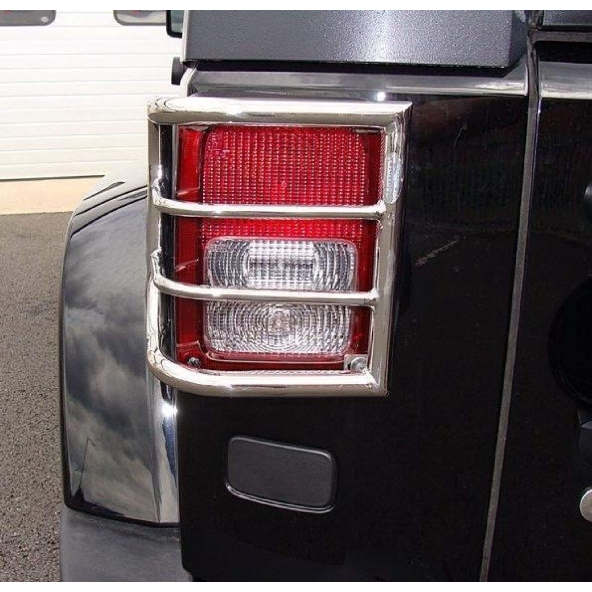 Stainless Steel Tail Light Guards for Jeep Wrangler JK Unlimited 4 Dr 2007-2017