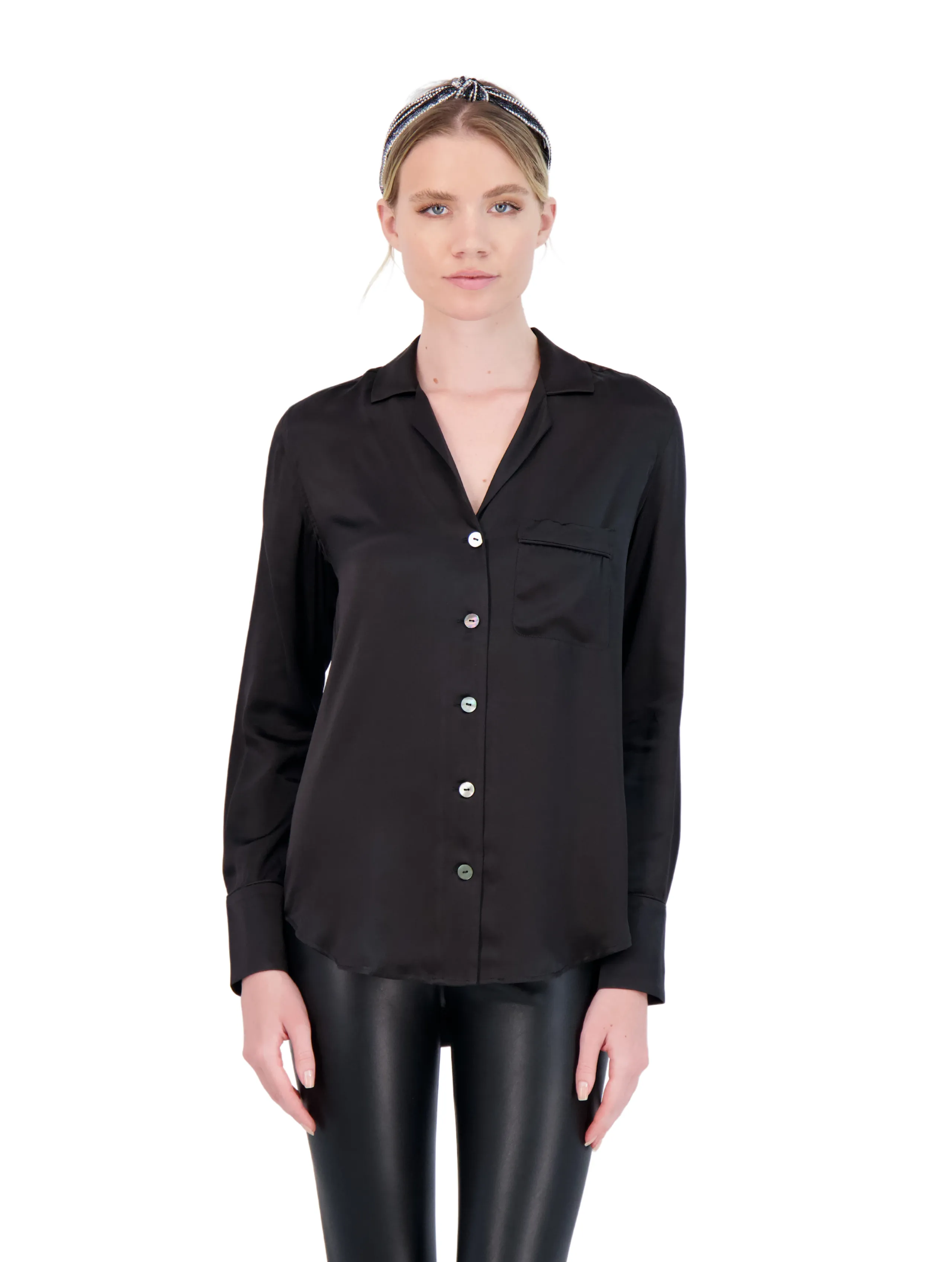 The Milano - Silk Shirt - WAREHOUSE MOVING SALE- FINAL SALE /No Returns/No Exchanges