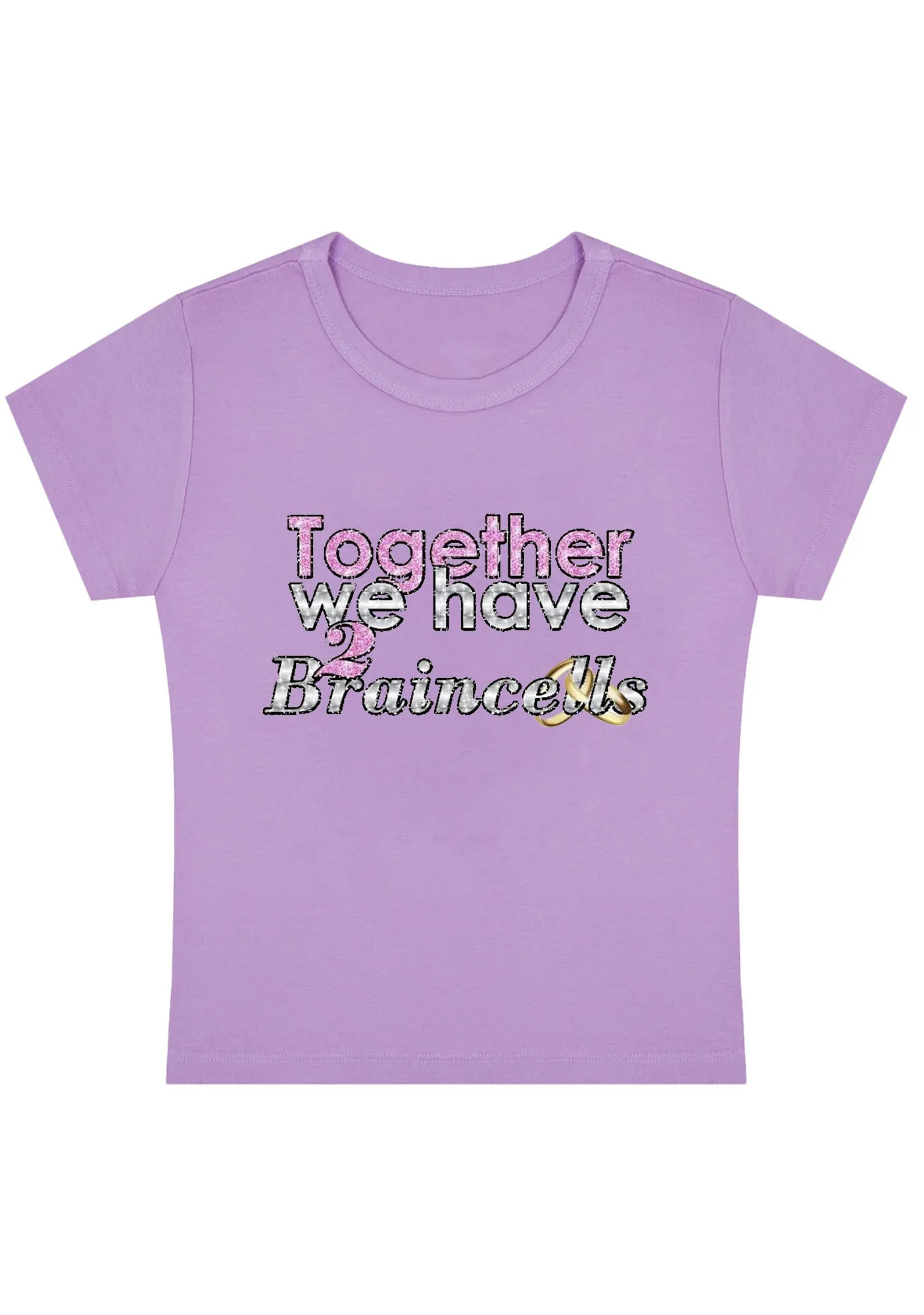 Together We Have 2 Braincells Y2K Baby Tee