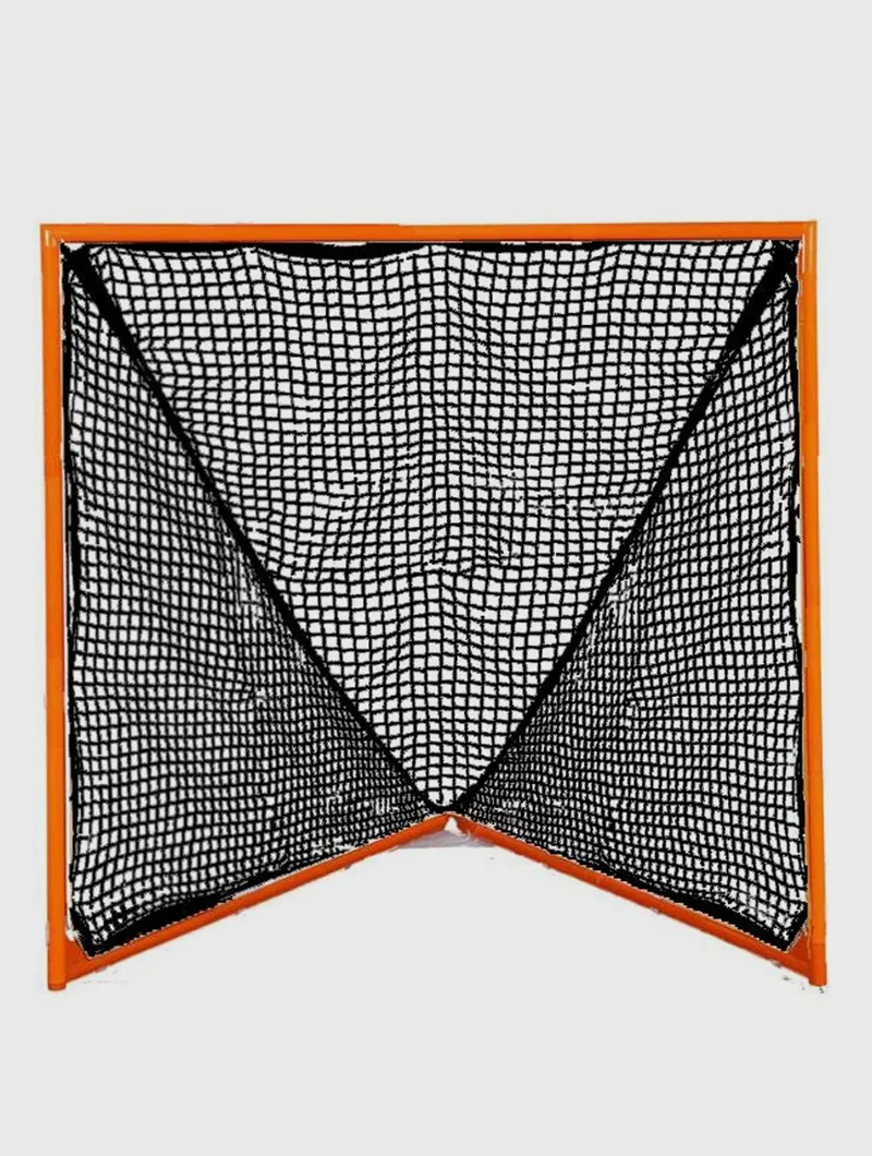 Tournament Lacrosse Goal - 35 lbs, 6'x6'x7' w/ 4mm, 5mm, 6mm or 7mm BLACK NET by Crankshooter - Free Shipping