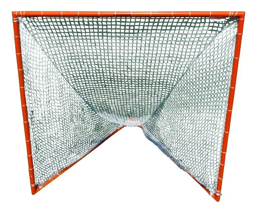 Tournament Lacrosse Goal - 35 lbs, 6'x6'x7' w/ 4mm, 5mm, 6mm or 7mm BLACK NET by Crankshooter - Free Shipping