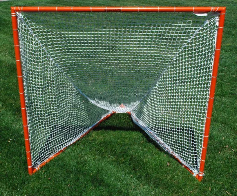 Tournament Lacrosse Goal - 35 lbs, 6'x6'x7' w/ 4mm, 5mm, 6mm or 7mm BLACK NET by Crankshooter - Free Shipping