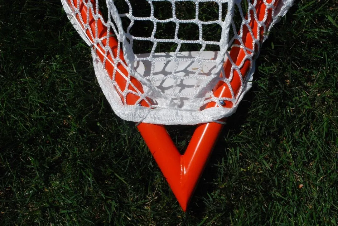 Tournament Lacrosse Goal - 35 lbs, 6'x6'x7' w/ 4mm, 5mm, 6mm or 7mm BLACK NET by Crankshooter - Free Shipping