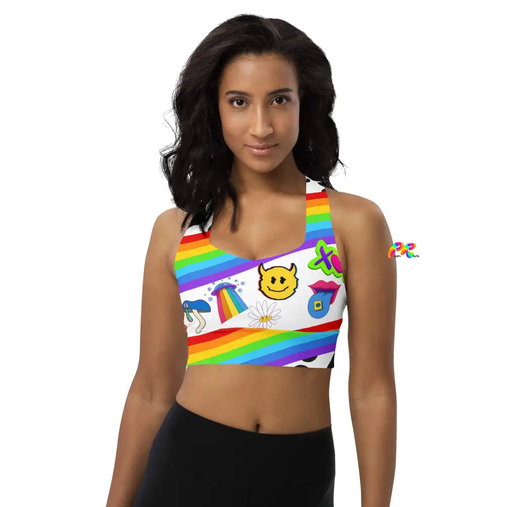 Trippy Rave Sports Bra