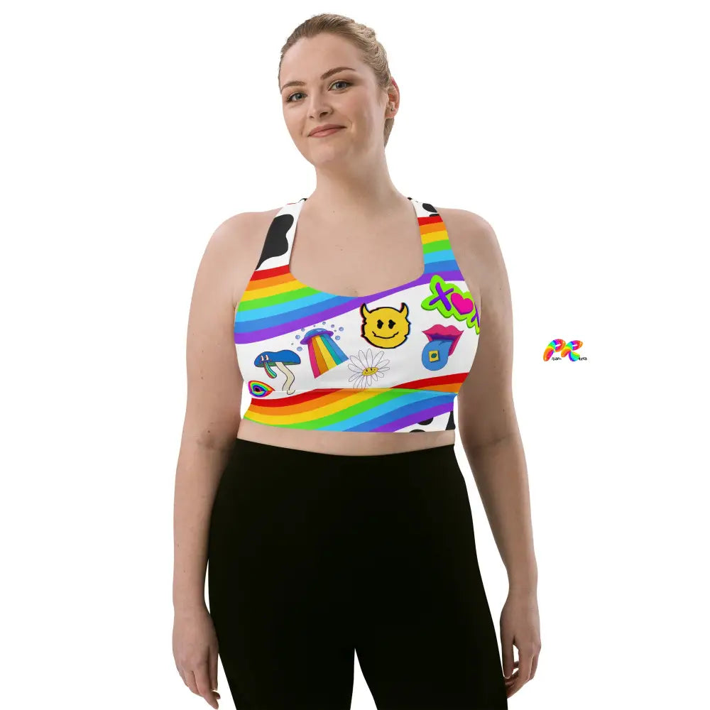 Trippy Rave Sports Bra