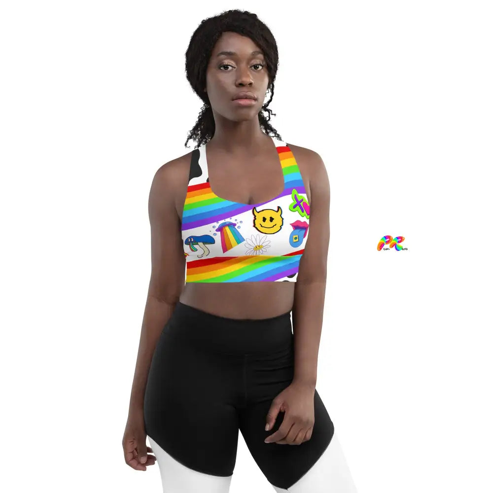 Trippy Rave Sports Bra