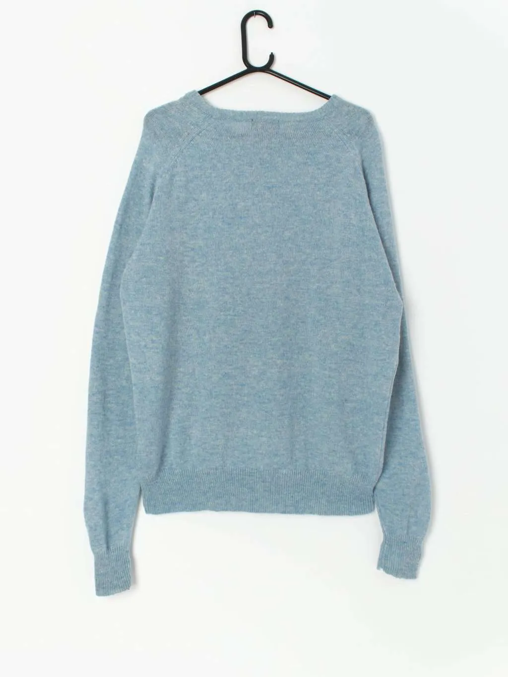 Vintage Kappa wool jumper in sky blue – XL