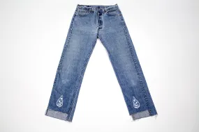 Vintage Women’s Denim Levis with Embroidery - Paisley Drop Vintage Levi's