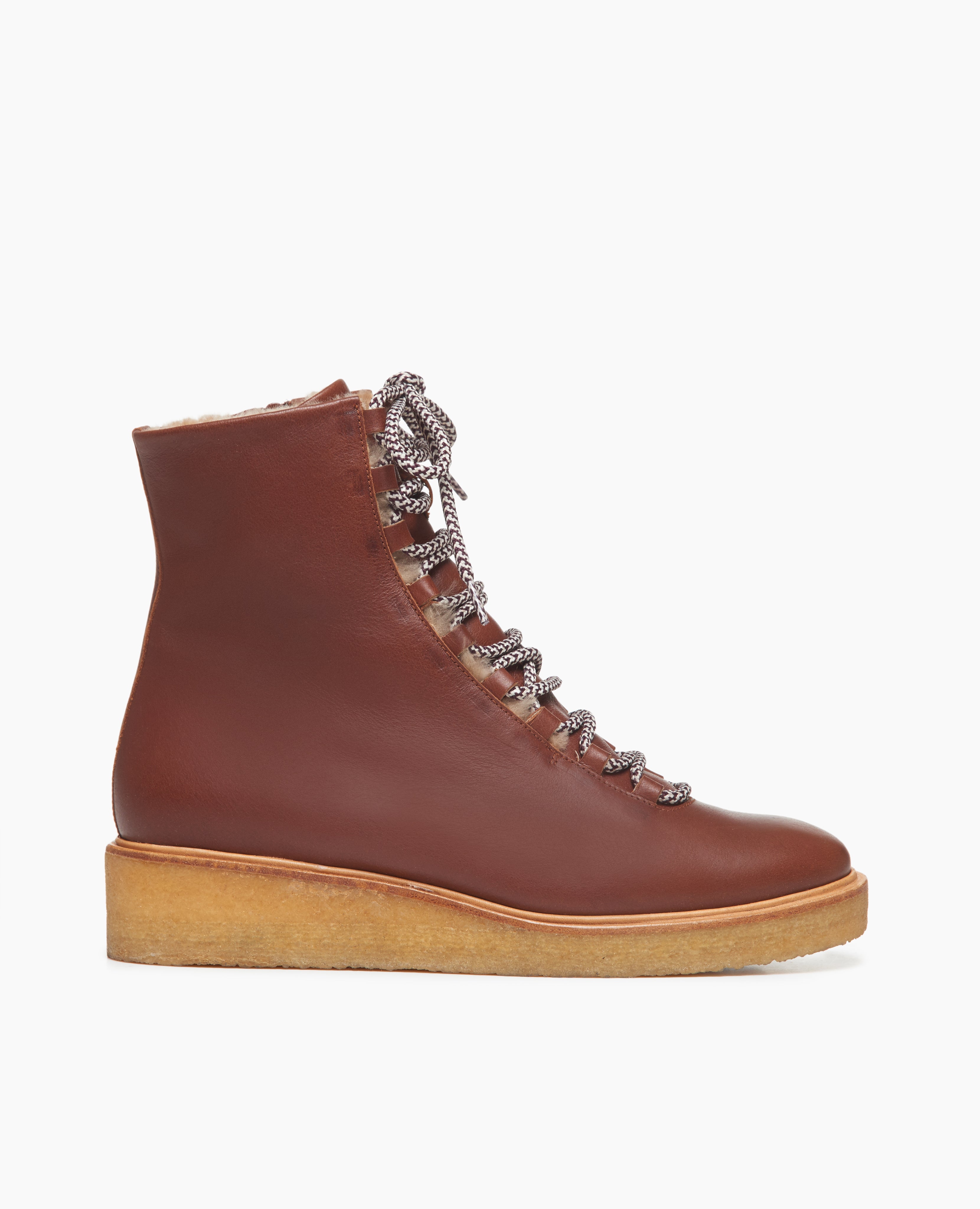 Warehouse Sale - Heaven Shearling Boot Cuoio Leather