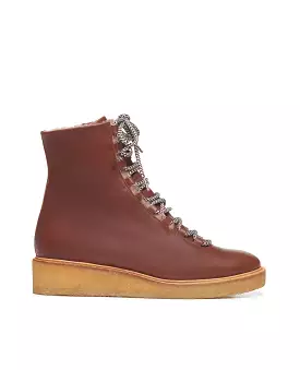 Warehouse Sale - Heaven Shearling Boot Cuoio Leather