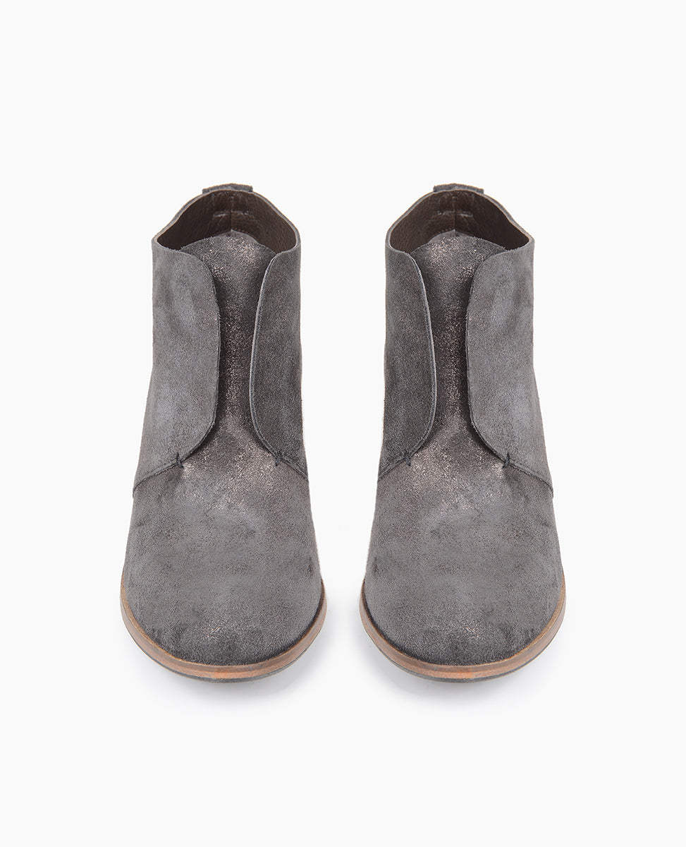 Warehouse Sale - Tala Bootie Anthracite Metallic Suede