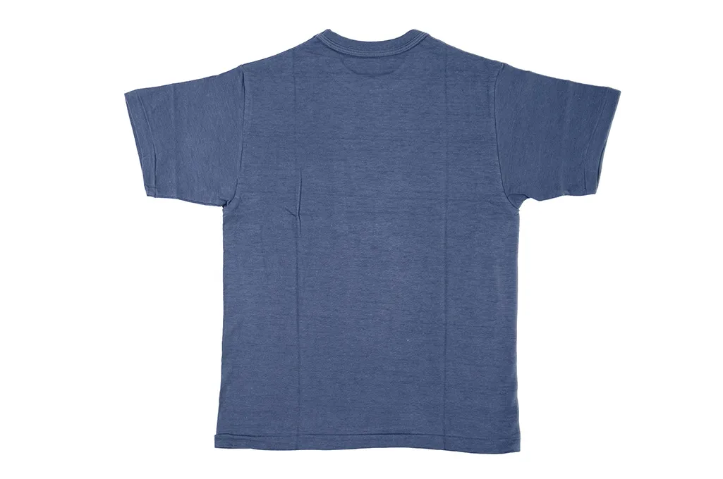 Warehouse Slub Cotton T-Shirt - Navy w/ Pocket