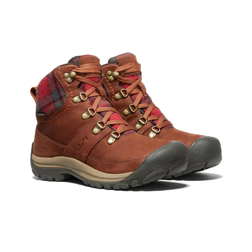 Women's Kaci III Winter Waterproof Boot | Tortoise Shell/Red Plaid