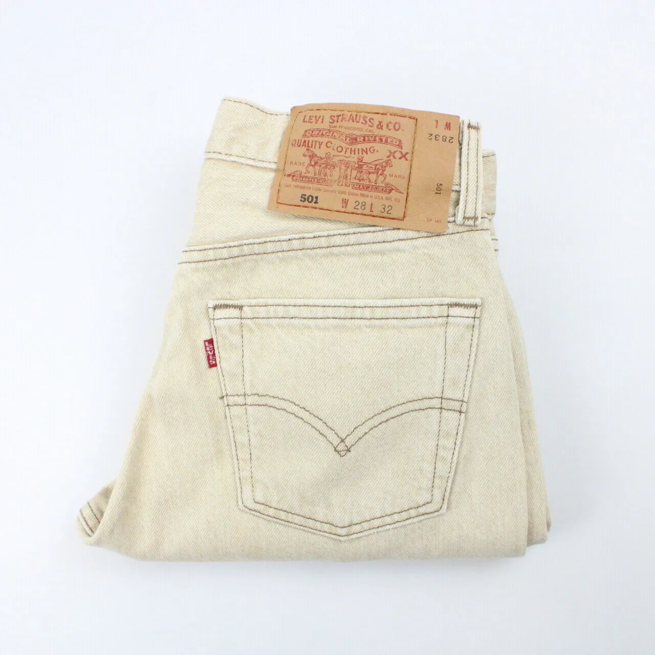 Womens LEVIS 501 Jeans Beige | W28 L28