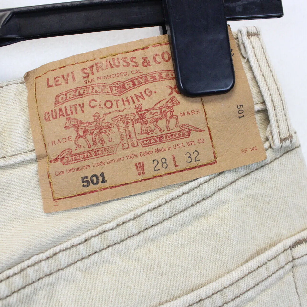 Womens LEVIS 501 Jeans Beige | W28 L28