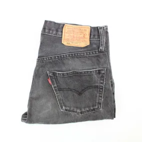 Womens LEVIS 501 Jeans Grey Charcoal | W30 L34