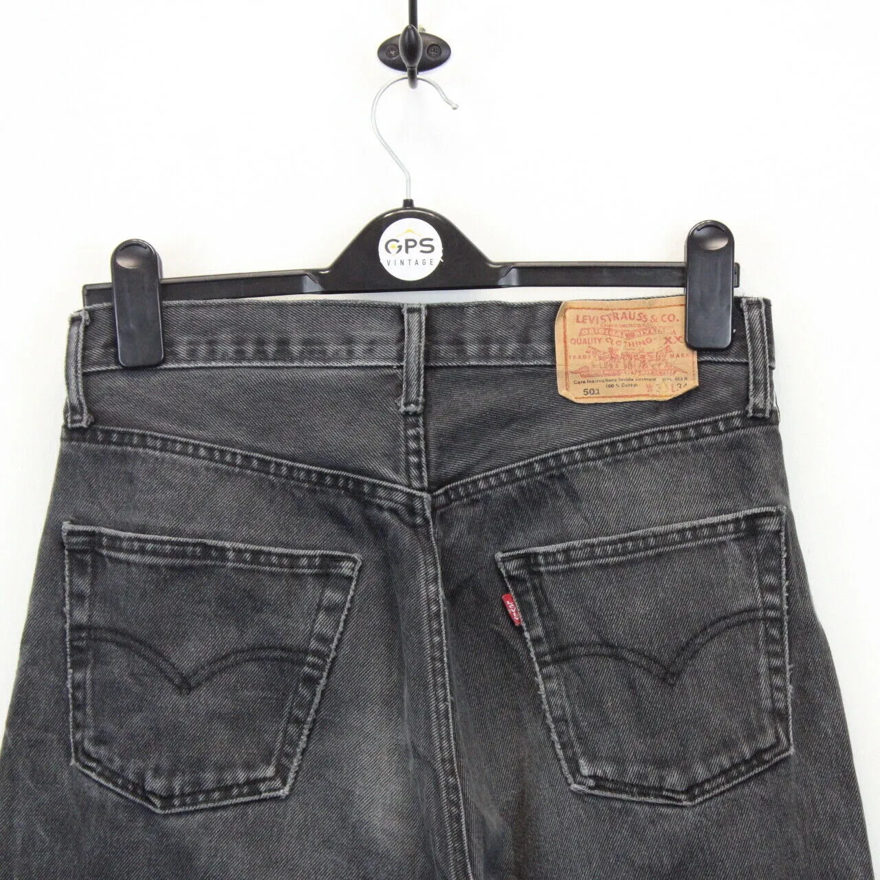 Womens LEVIS 501 Jeans Grey Charcoal | W30 L34