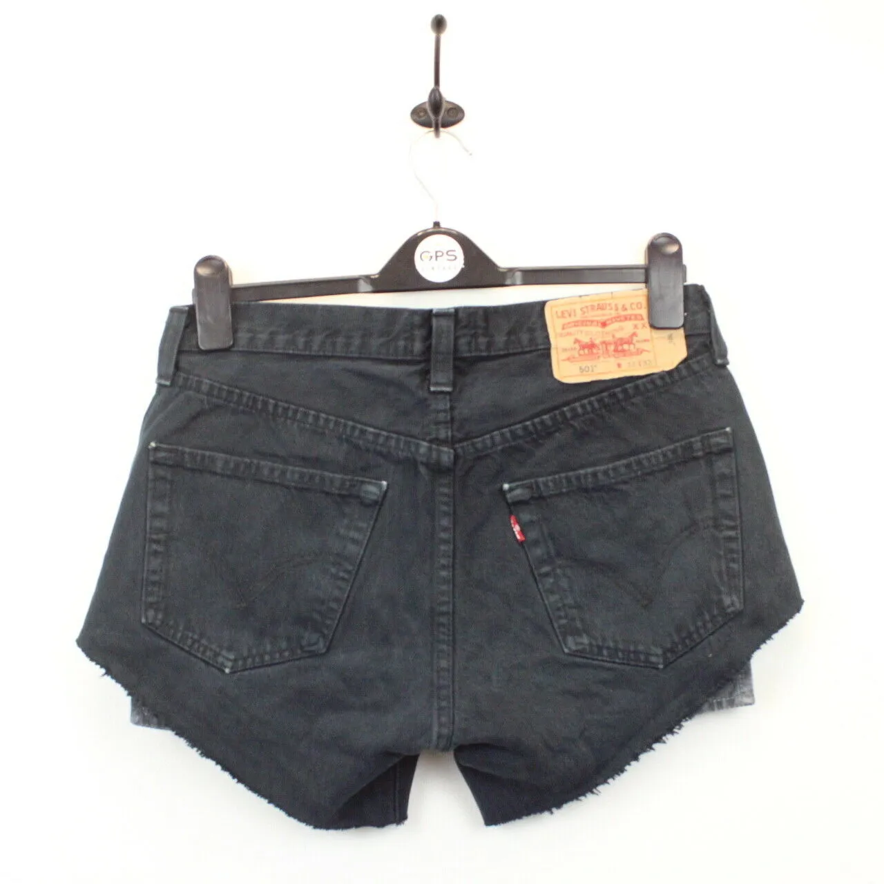 Womens LEVIS 501 Shorts Black | W32