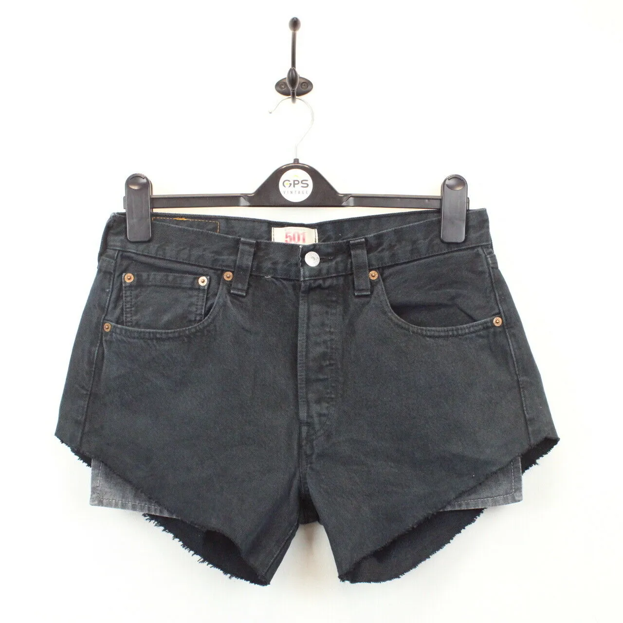 Womens LEVIS 501 Shorts Black | W32