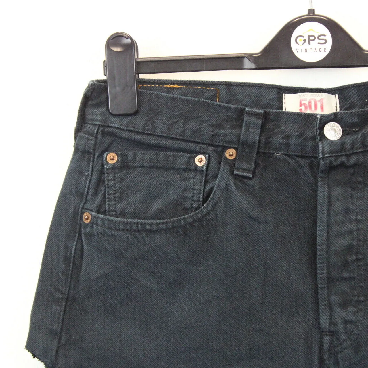 Womens LEVIS 501 Shorts Black | W32