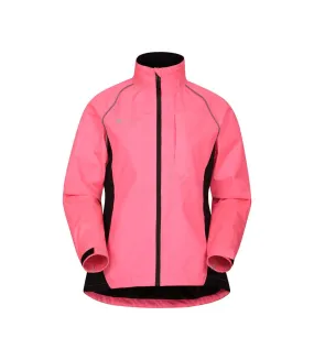 Womens/ladies adrenaline iso-viz waterproof jacket bright pink Mountain Warehouse