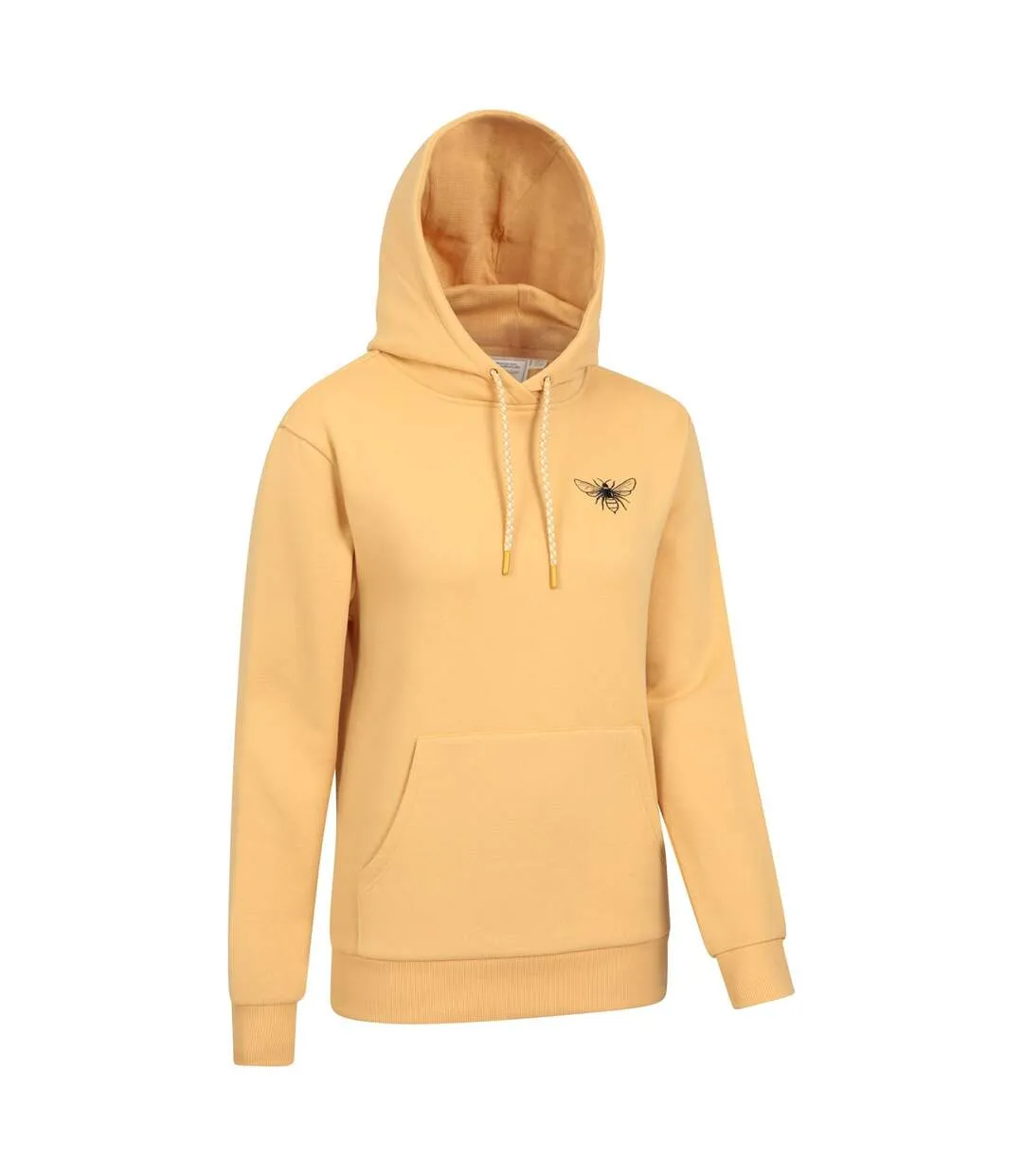 Womens/ladies bee embroidered hoodie yellow Mountain Warehouse