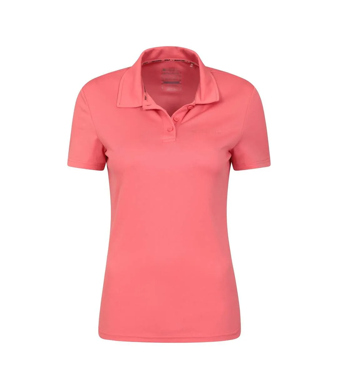 Womens/ladies classic isocool golf polo shirt pink Mountain Warehouse