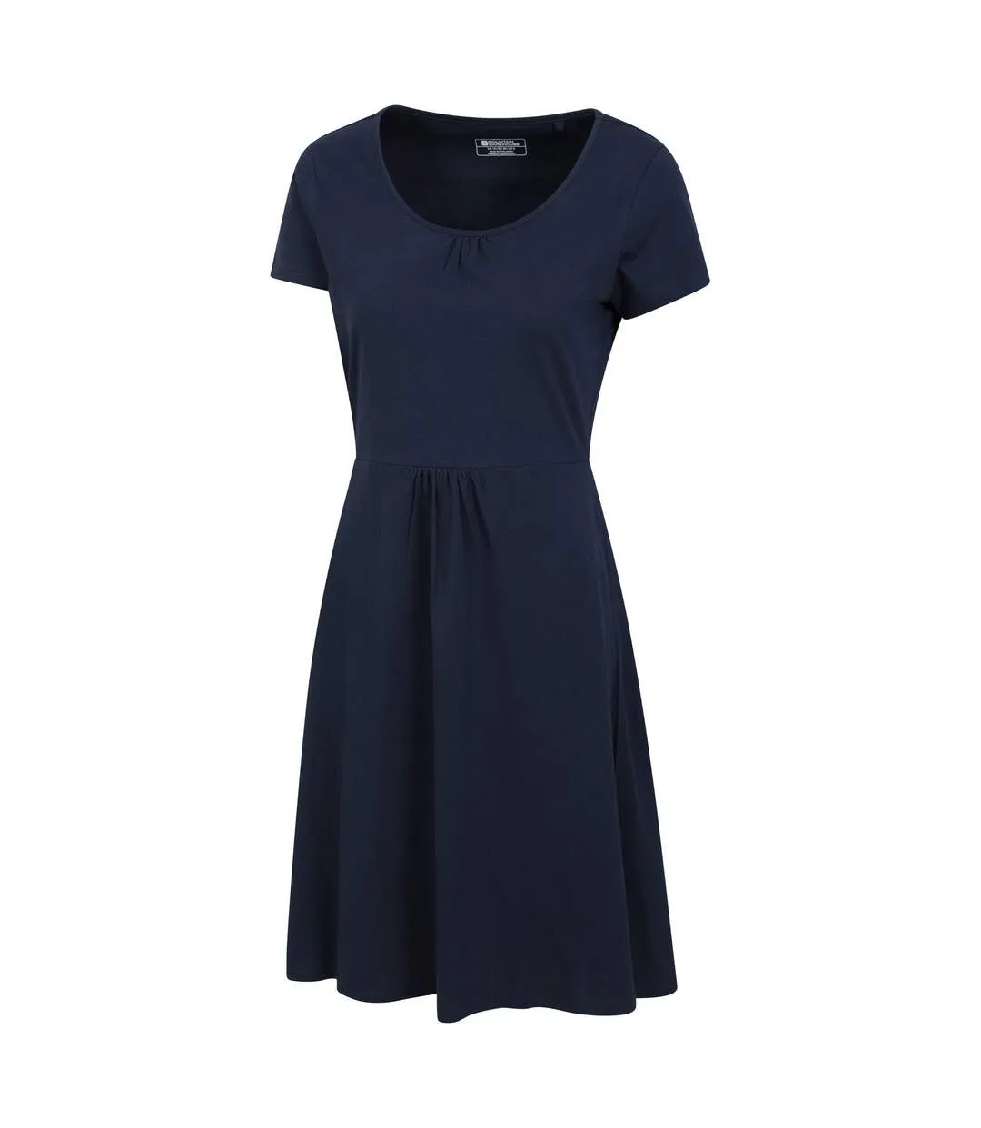 Womens/ladies essentials lora plain skater dress dark blue Mountain Warehouse