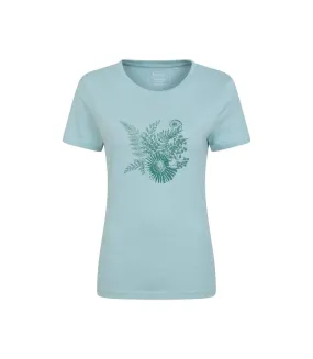 Womens/ladies fern shell organic t-shirt mint Mountain Warehouse