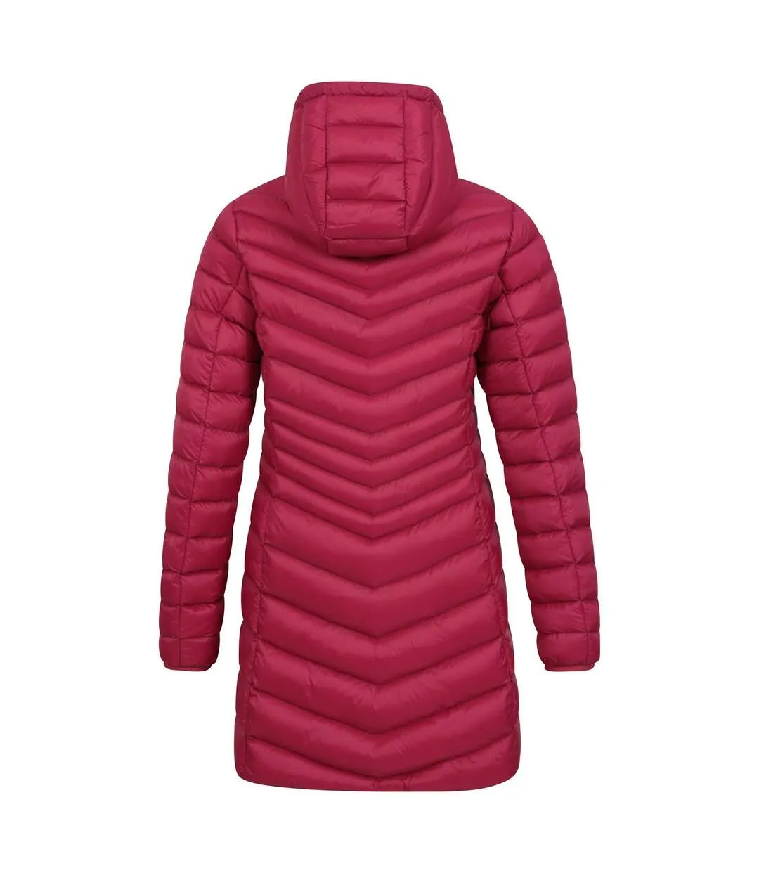 Womens/ladies florence long padded jacket rose Mountain Warehouse