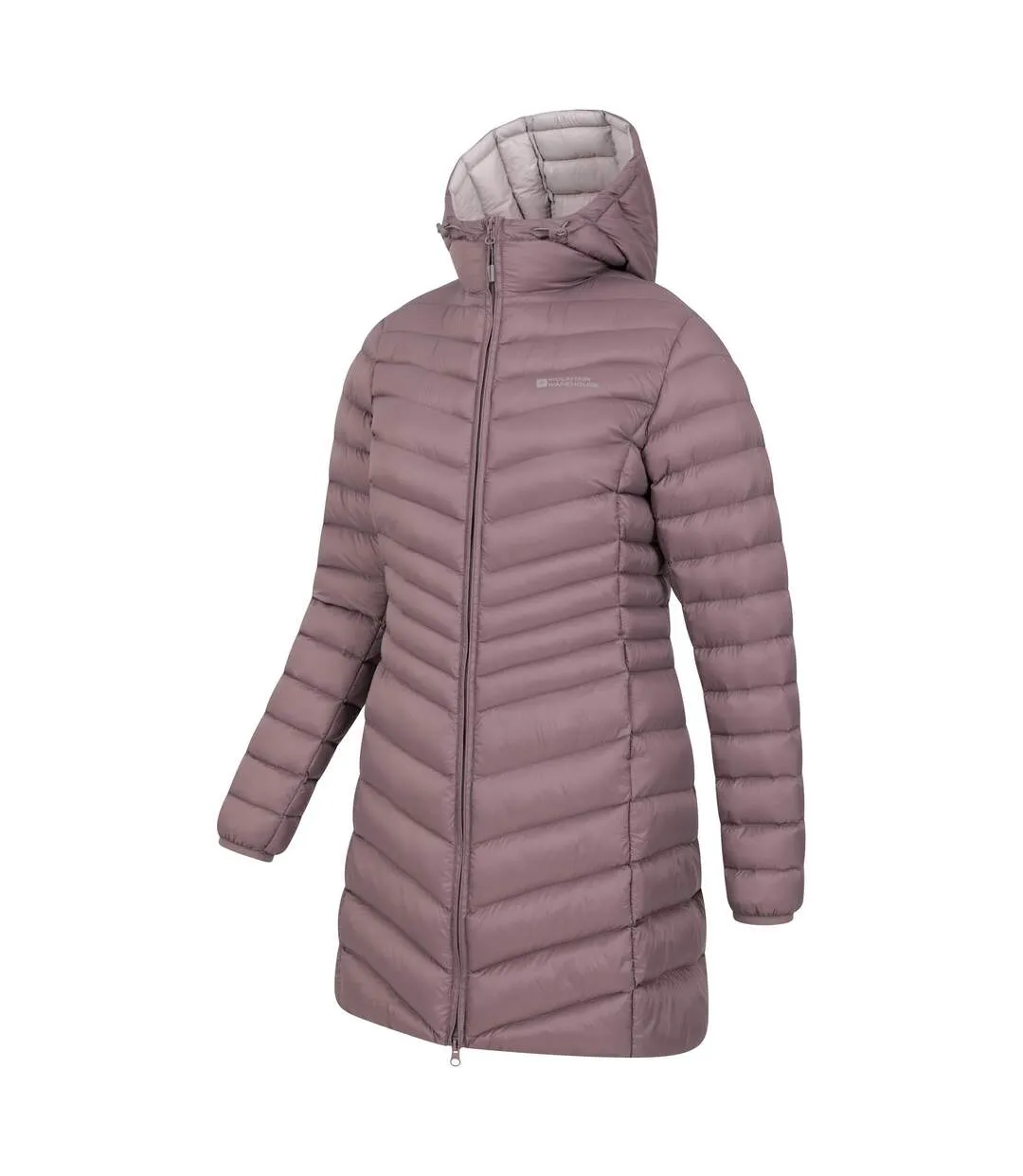 Womens/ladies florence long padded jacket rose Mountain Warehouse