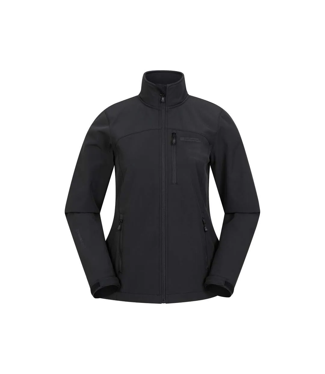 Womens/ladies grasmere soft shell jacket black Mountain Warehouse